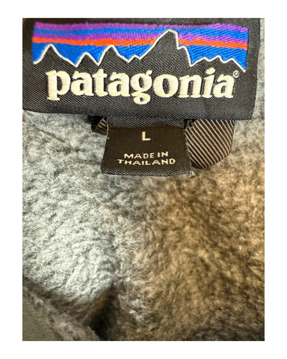 Patagonia Fleece Half Zip Pullover grau Größe L