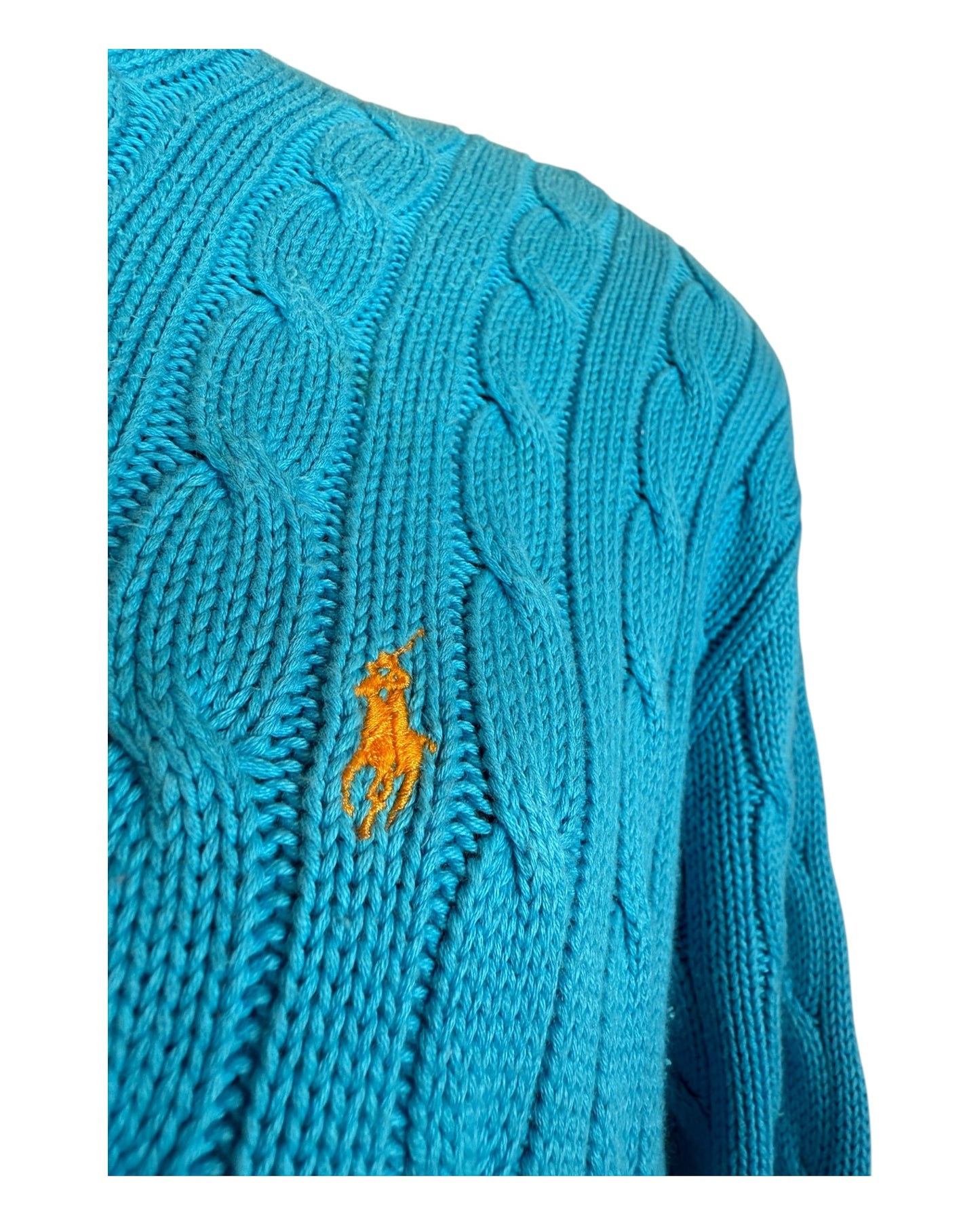 Polo Ralph Lauren Zopfmuster Pullover trükis Größe M