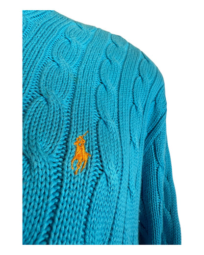 Polo Ralph Lauren Zopfmuster Pullover trükis Größe M