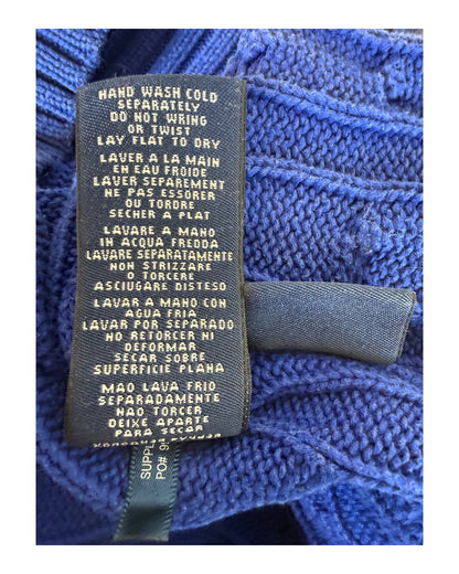 Polo Ralph Lauren Zopfmuster Pullover blau Größe S