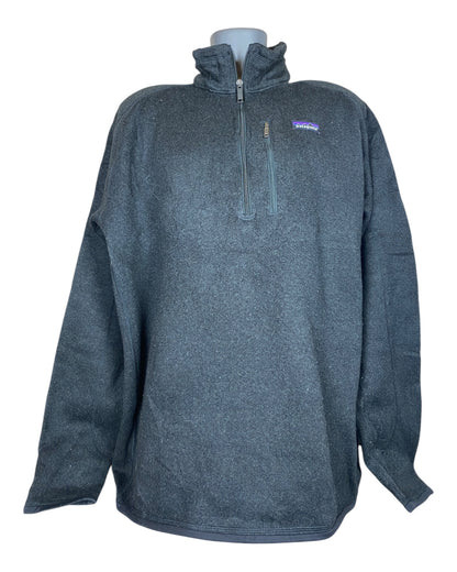 Patagonia Fleece Half Zip Pullover schwarz Größe XL