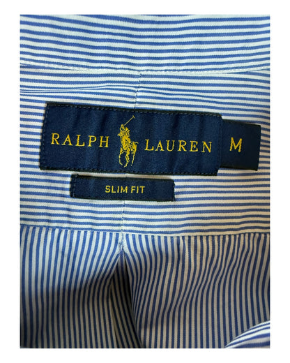 Polo Ralph Lauren Hemd blau weiß gestreift Größe M