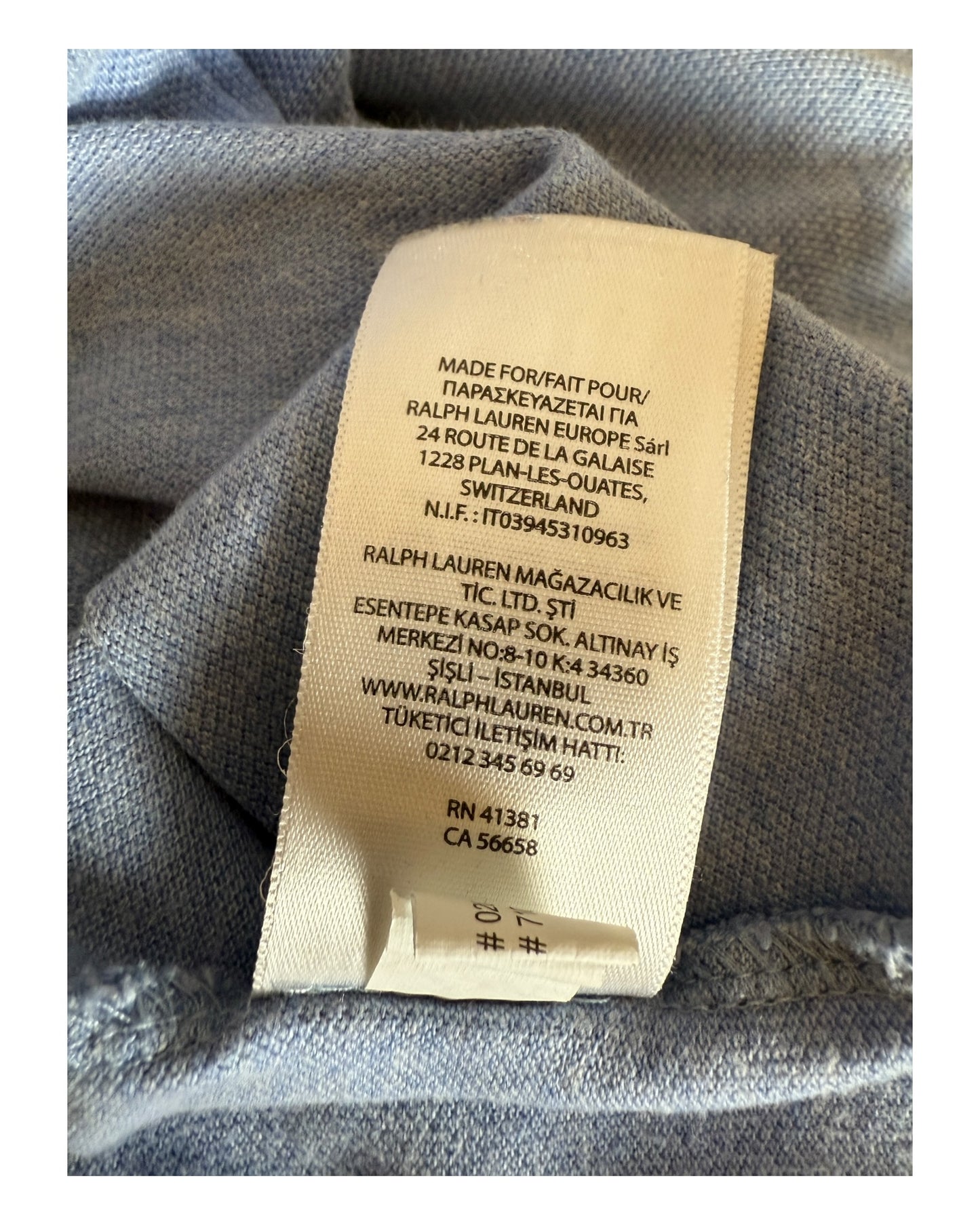 Polo Ralph Lauren Poloshirt blau Größe M