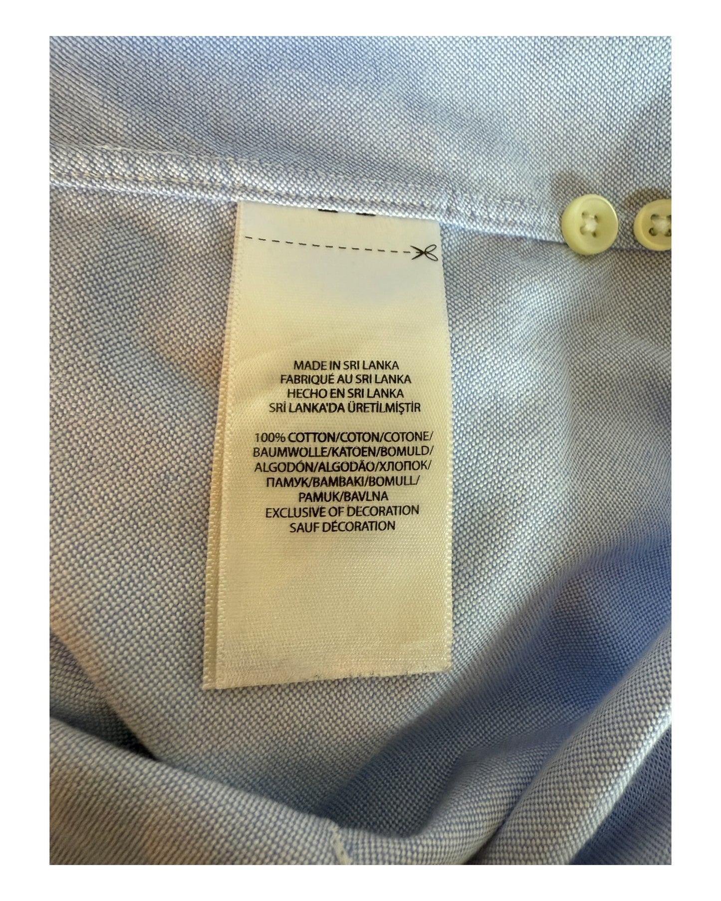 Polo Ralph Lauren Oxfordhemd Bluse hellblau Größe M
