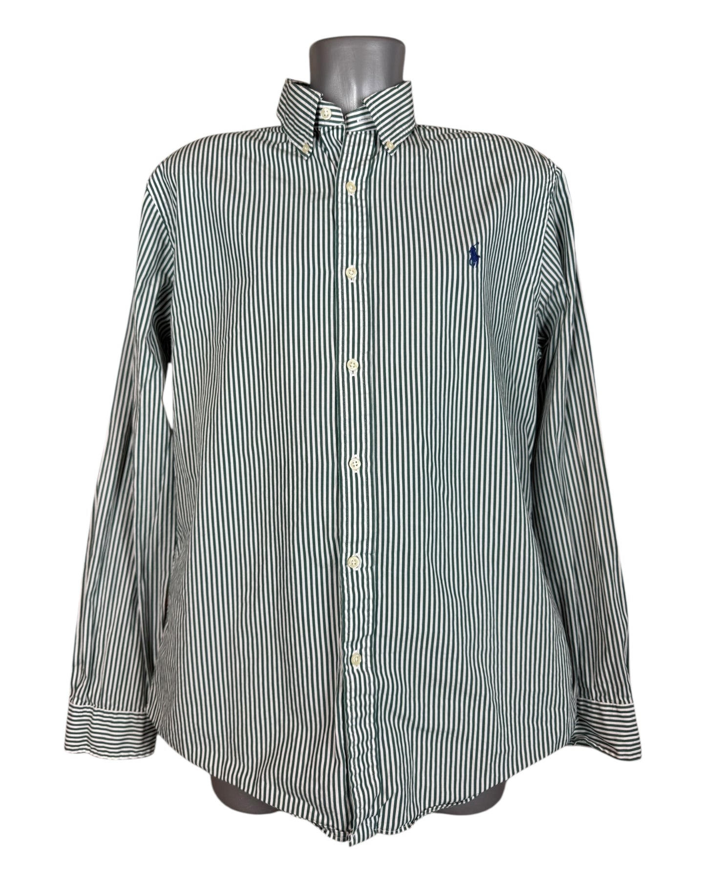 Polo Ralph Lauren Hemd grün weiß gestreift Größe L
