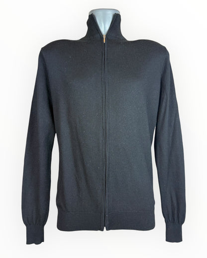 Suit Supply Strickjacke Merinowolle schwarz Größe L