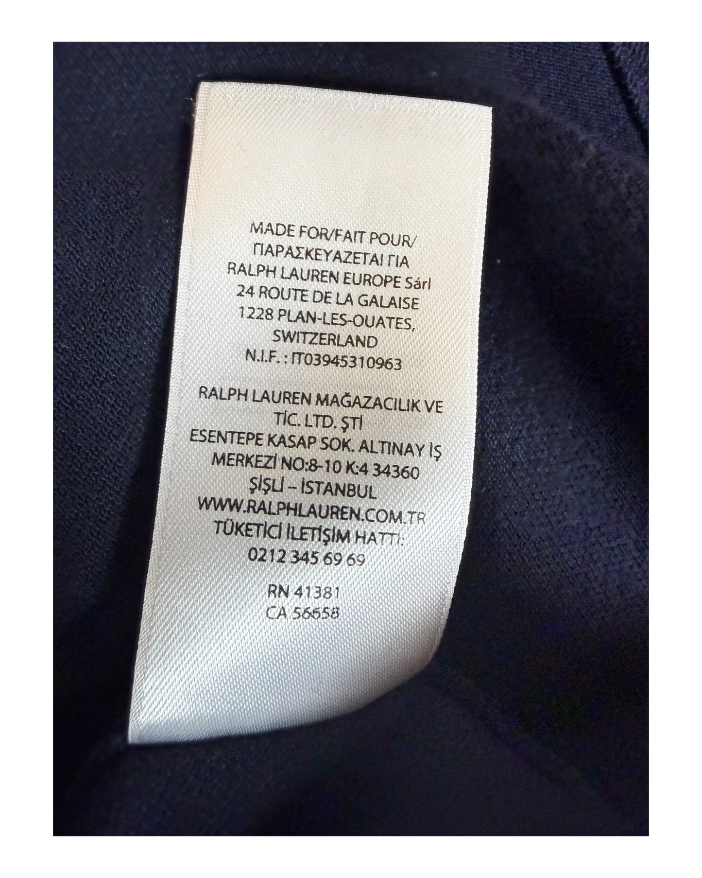 Polo Ralph Lauren Hemd marineblau Größe M