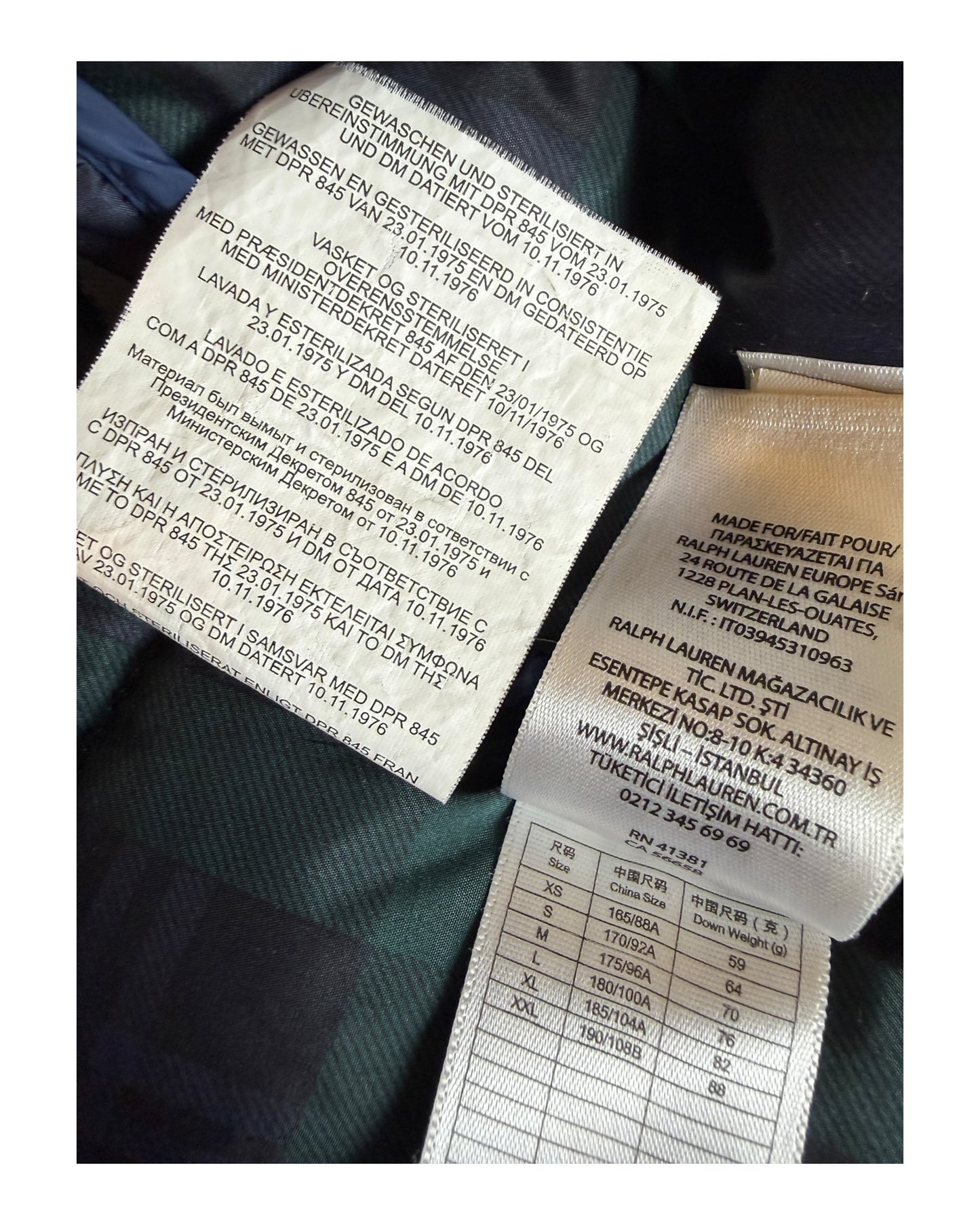 Polo Ralph Lauren Steppweste marineblau Größe L
