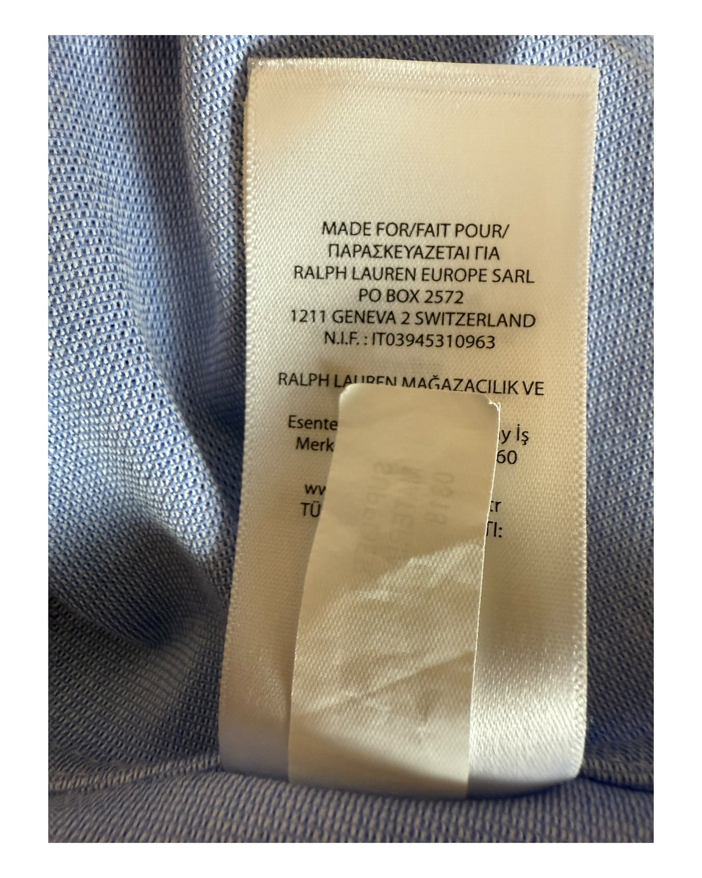 Polo Ralph Lauren Knit Oxford Bluse hellblau Größe M
