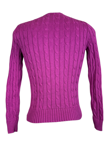 Polo Ralph Lauren Zopfmuster Pullover pink Größe S