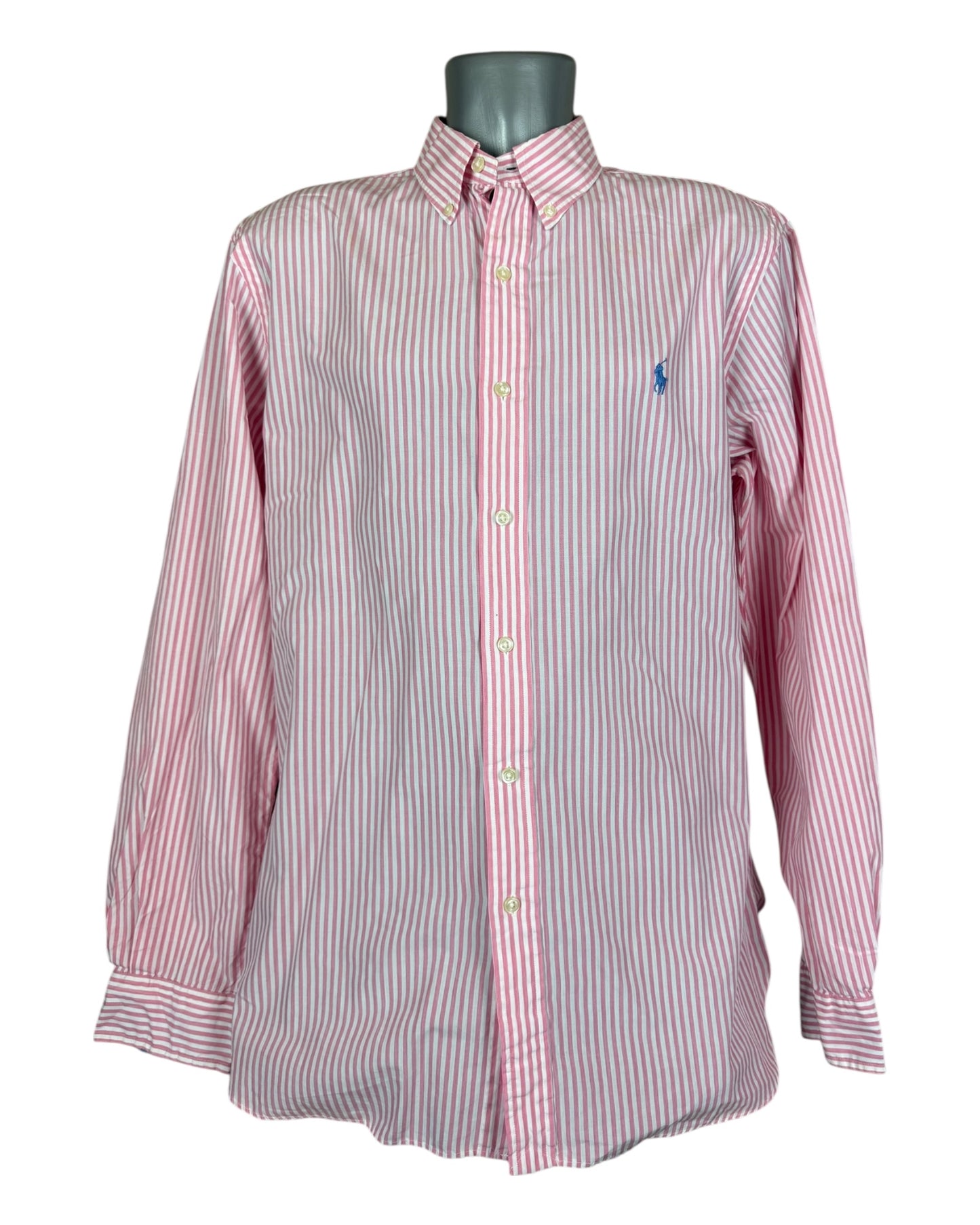 Polo Ralph Lauren Hemd rosa weiß gestreift Größe L