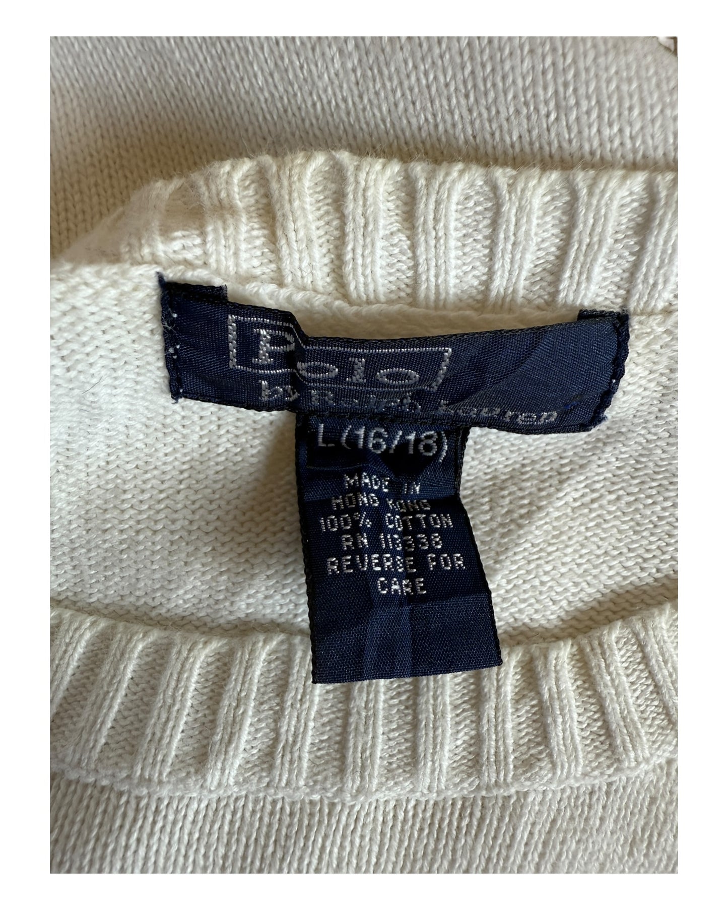 Polo Ralph Lauren Pullover weiß Größe S