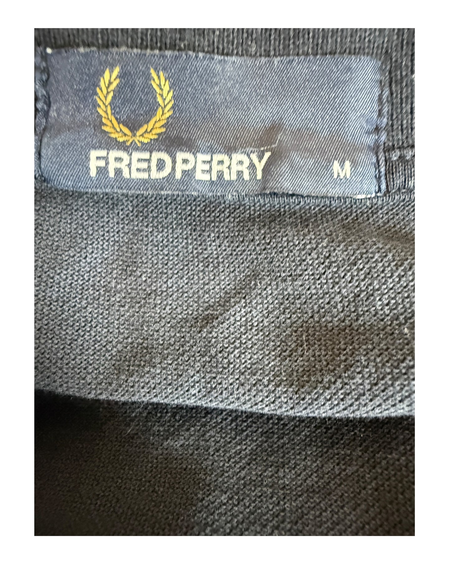 Fred Perry Poloshirt schwarz Größe M