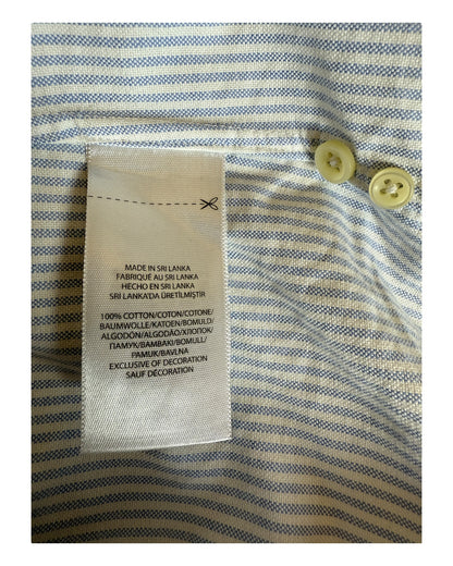 Polo Ralph Lauren Oxford Bluse hellblau weiß gestreift Größe S