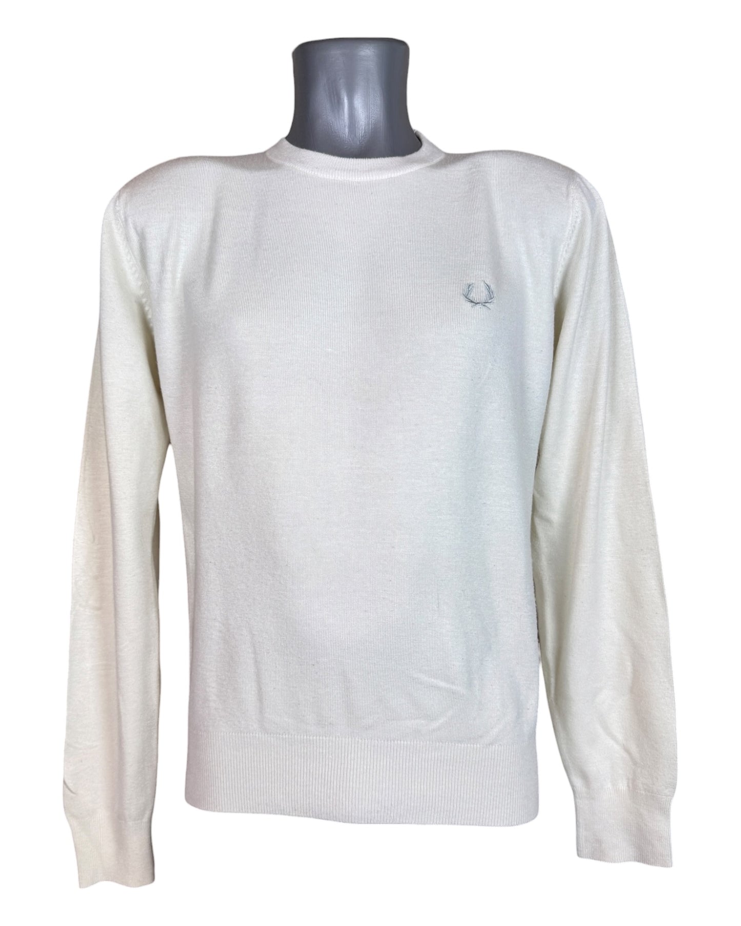 Fred Perry Pullover weiß Größe M