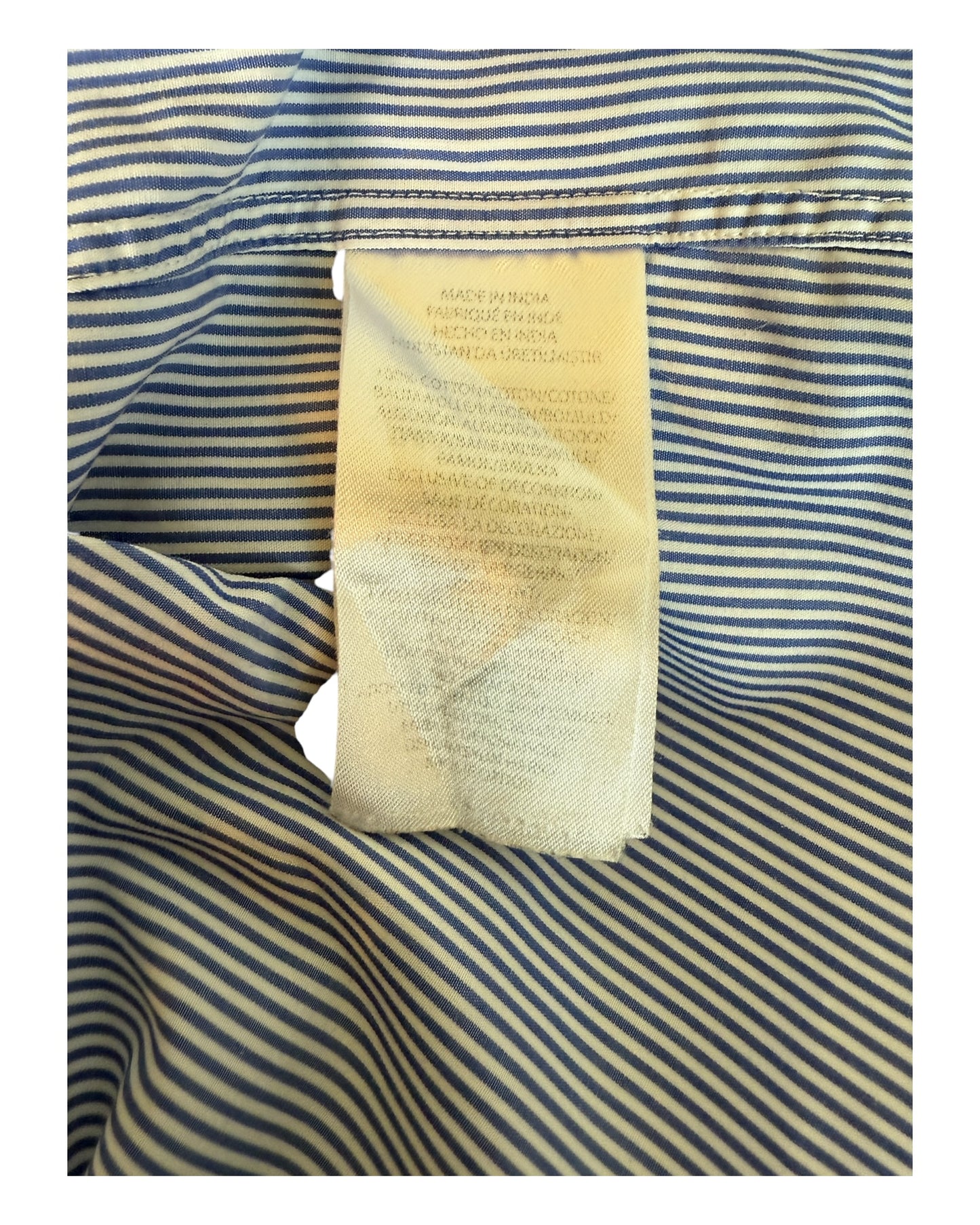 Polo Ralph Lauren Hemd blau weiß gestreift Größe M