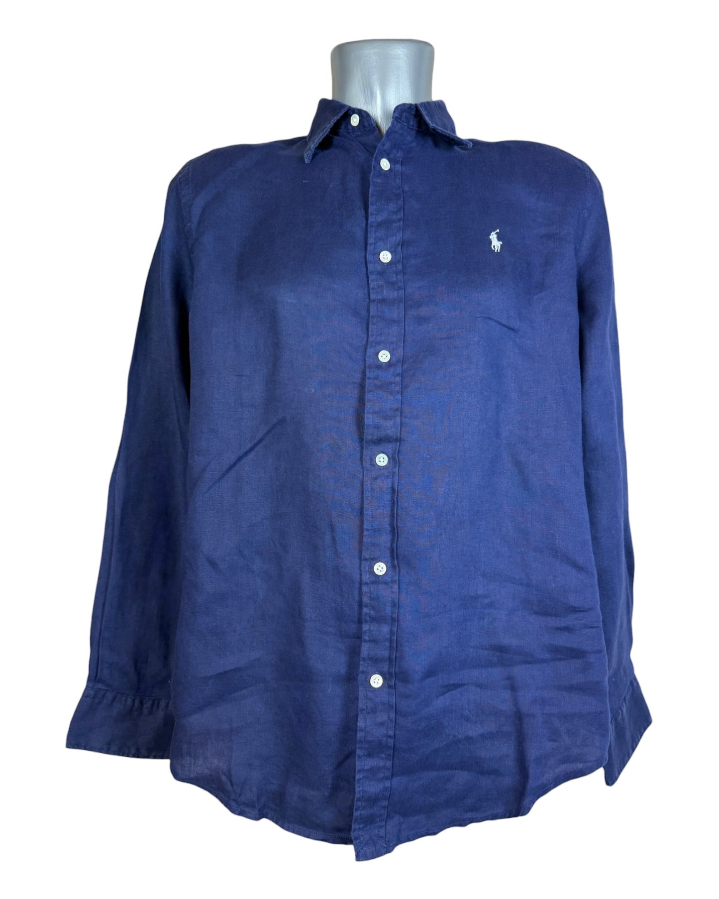 Polo Ralph Lauren Leinenbluse marineblau Größe M