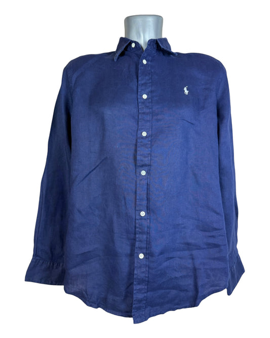 Polo Ralph Lauren Leinenbluse marineblau Größe M