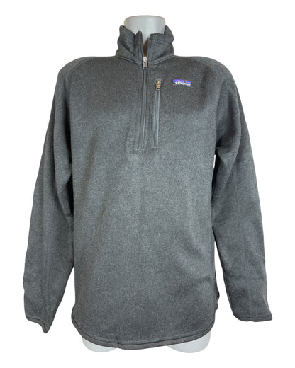 Patagonia Fleece Half Zip Pullover schwarz Größe M