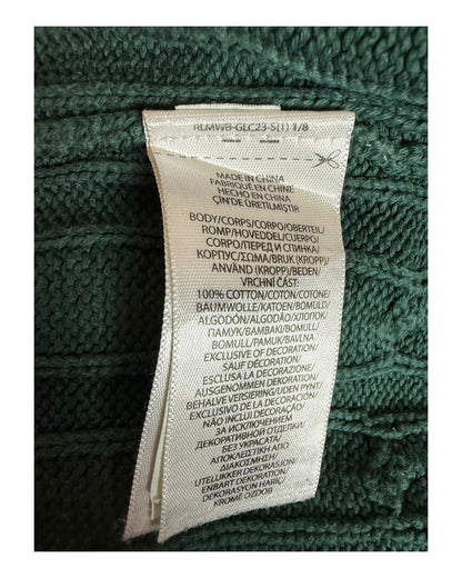 Polo Ralph Lauren Zopfmuster Pullover dunkelgrün Größe S
