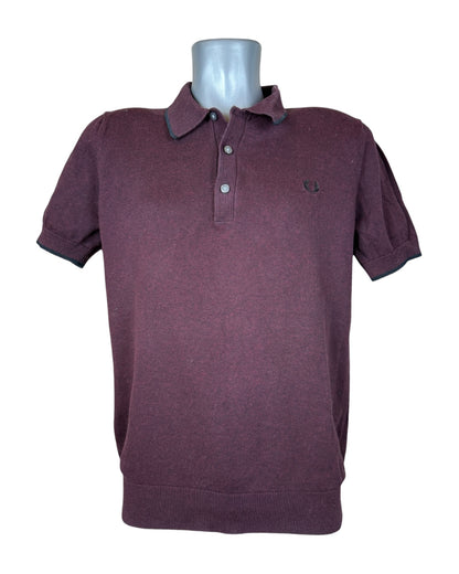 Fred Perry Poloshirt bordeauxrot Größe M
