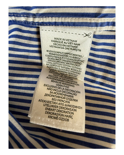Polo Ralph Lauren Hemd blau weiß gestreift Größe L