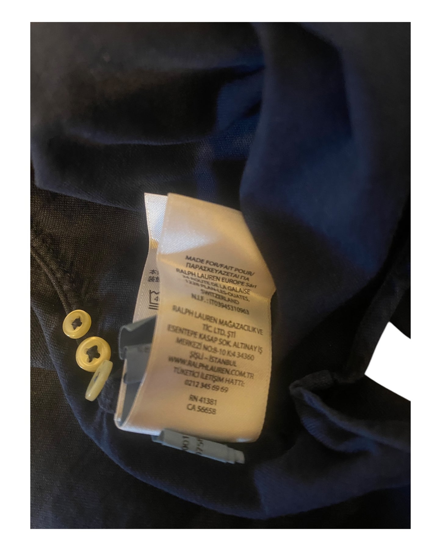 Polo Ralph Lauren Hemd marineblau Größe M