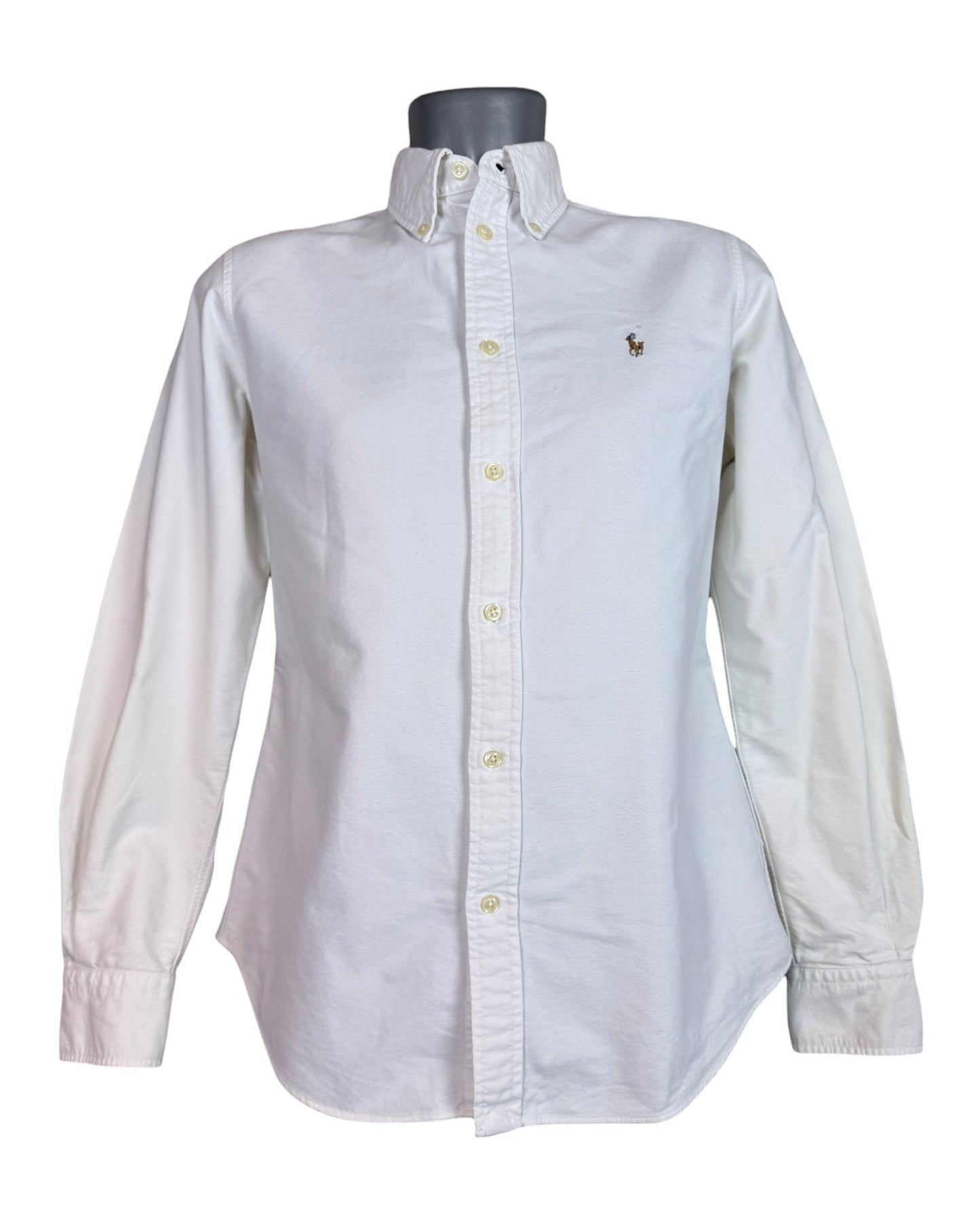 Polo Ralph Lauren Oxford Bluse weiß Größe M