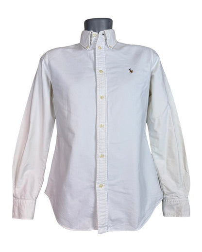 Polo Ralph Lauren Oxford Bluse weiß Größe M