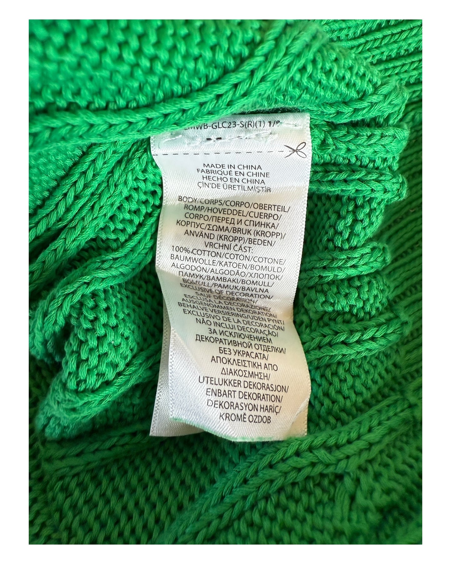 Polo Ralph Lauren Zopfmuster Pullover grün Größe M