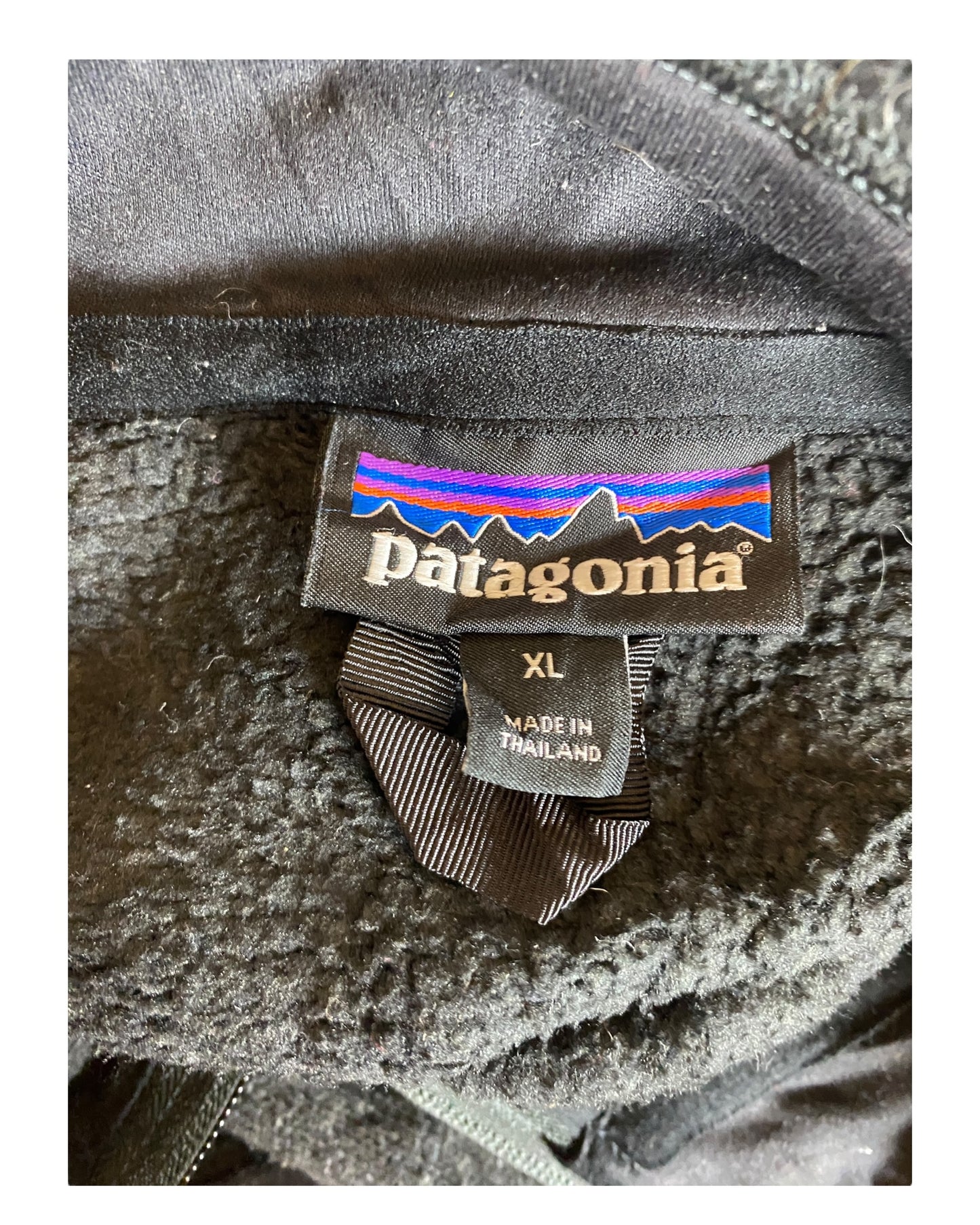 Patagonia Fleece Half Zip Pullover schwarz Größe XL