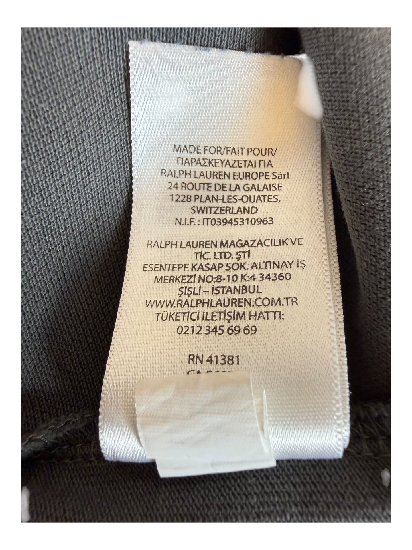 Polo Ralph Lauren Poloshirt dunkelgrau Größe M