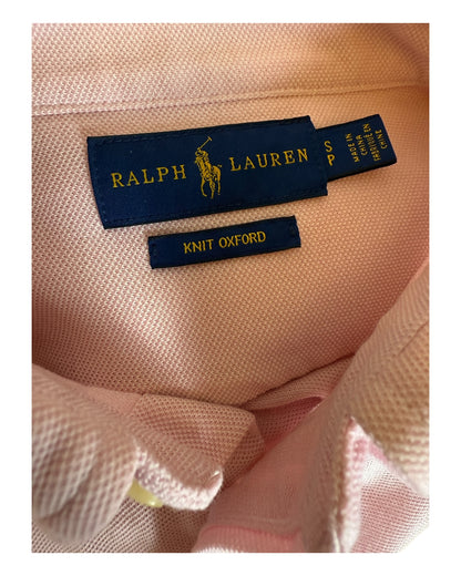 Polo Ralph Lauren Knit Oxfordhemd Bluse rosa Größe S