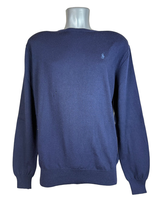 Polo Ralph Lauren Pullover Merinowolle marineblau Größe M