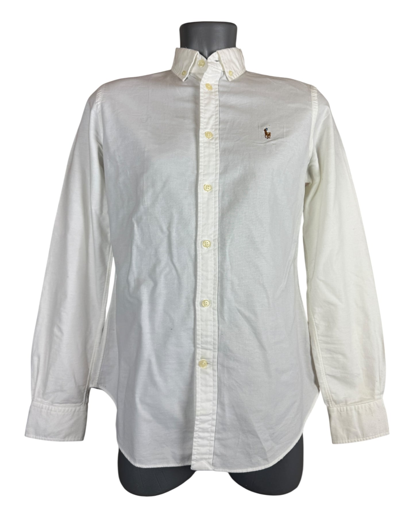 Polo Ralph Lauren Oxford Bluse weiß Größe M