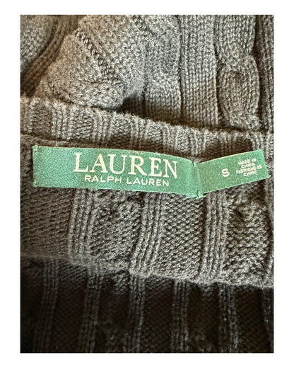 Polo Ralph Lauren Zopfmuster Pullover schwarz Größe S