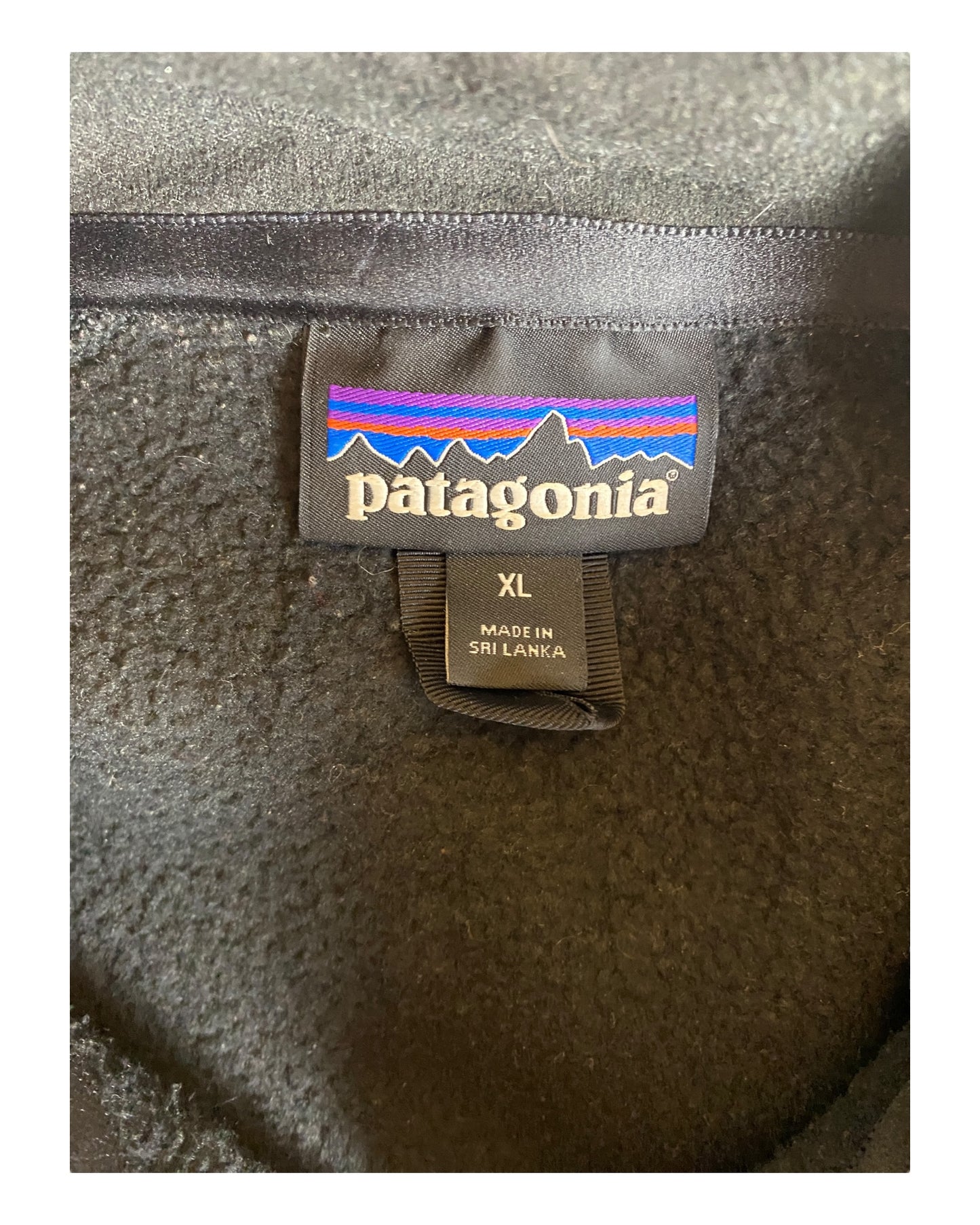 Patagonia Fleece Jacke schwarz Größe XL