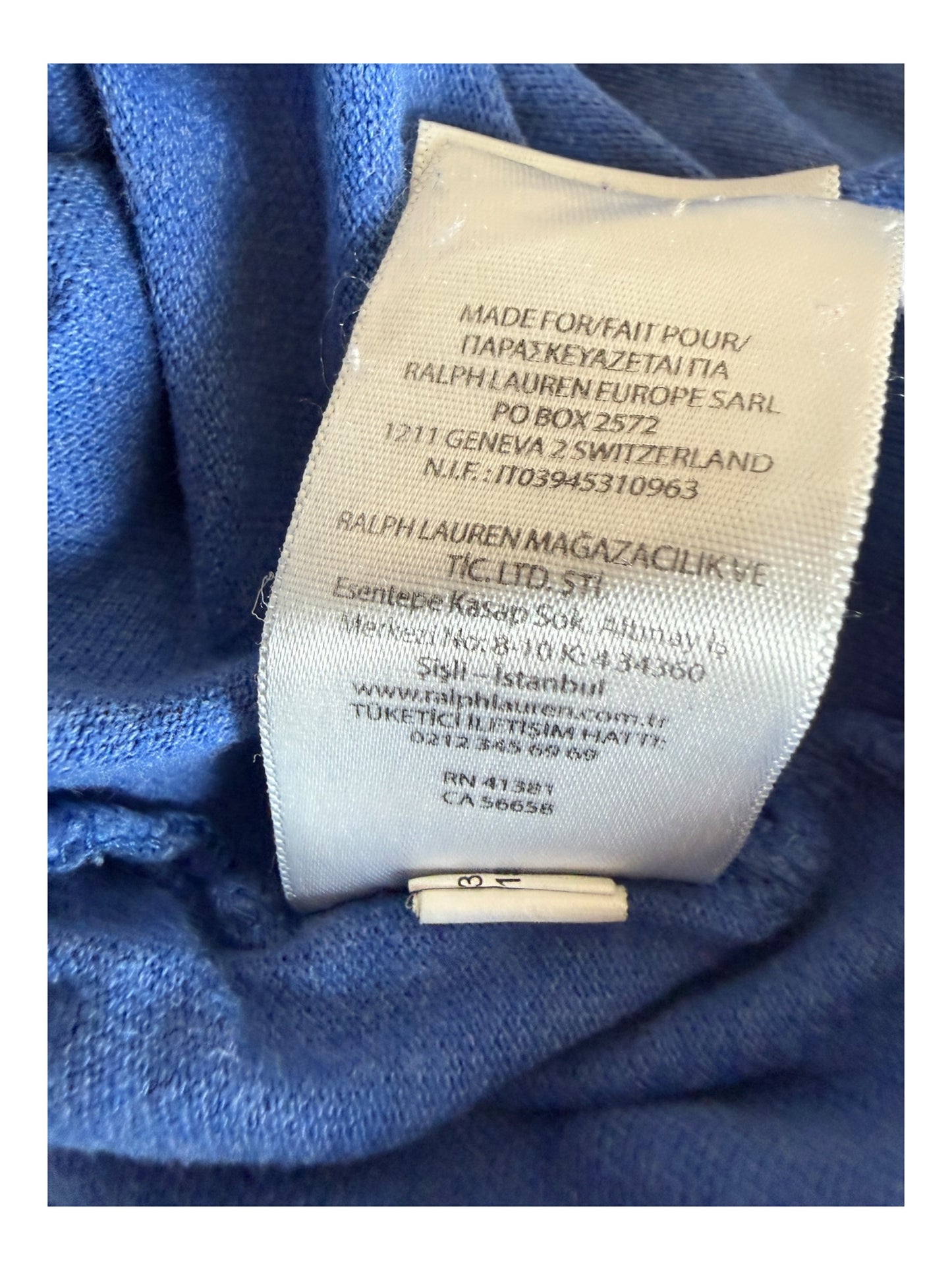 Polo Ralph Lauren Poloshirt blau Größe L
