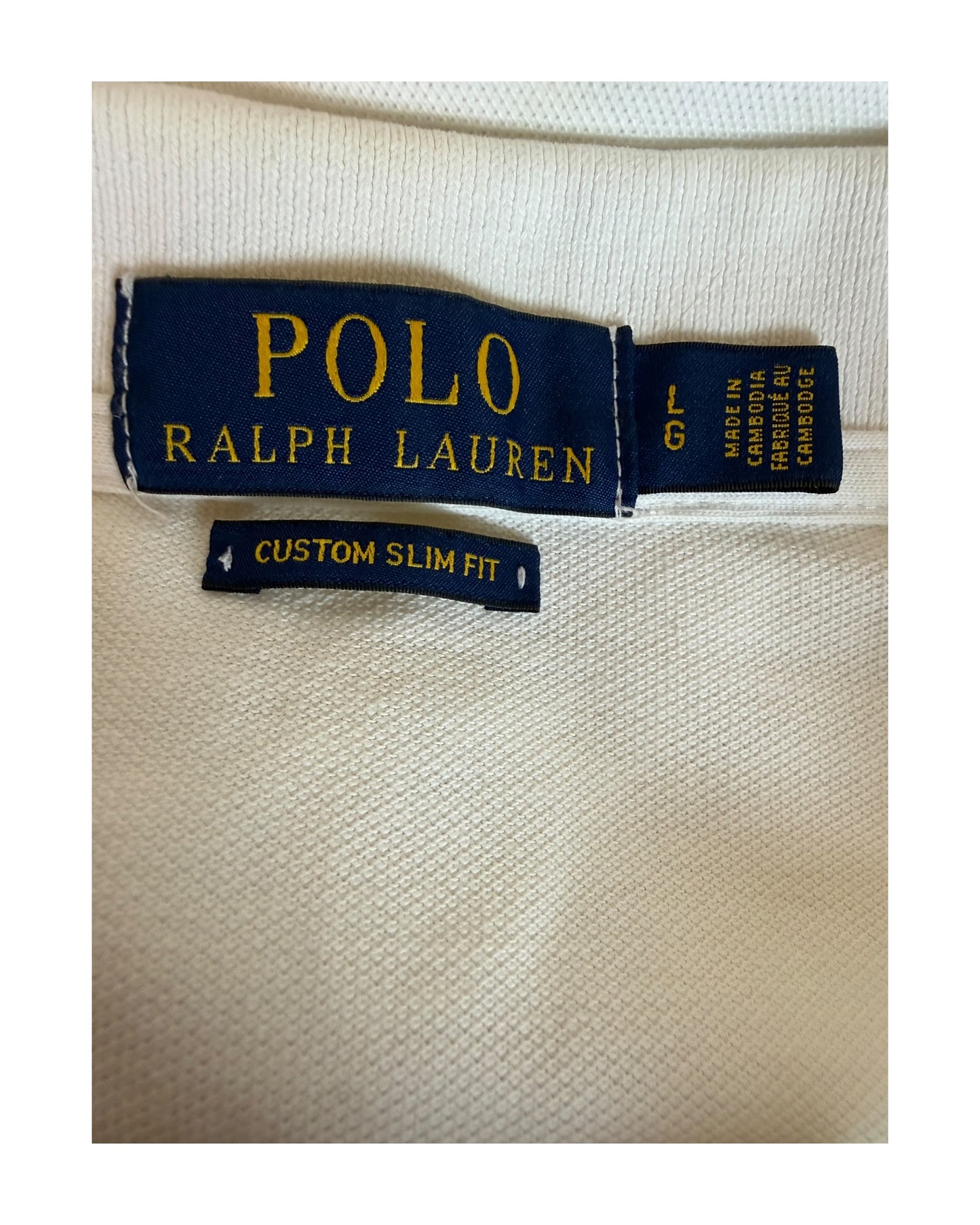 Polo Ralph Lauren Poloshirt weiß Größe L