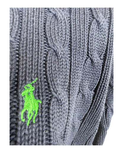 Polo Ralph Lauren Zopfmuster Pullover marineblau Größe L