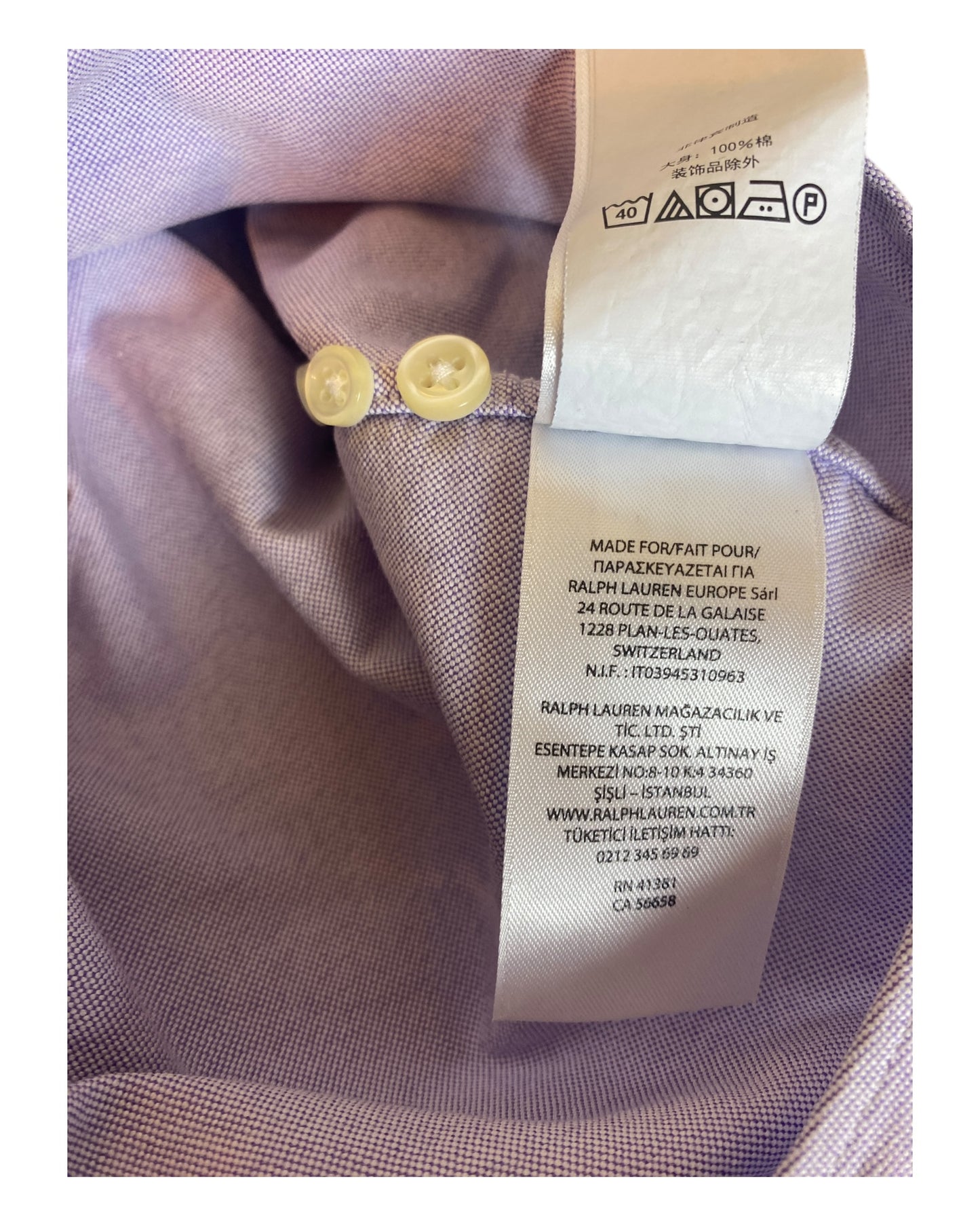 Polo Ralph Lauren Oxfordhemd rot Größe L