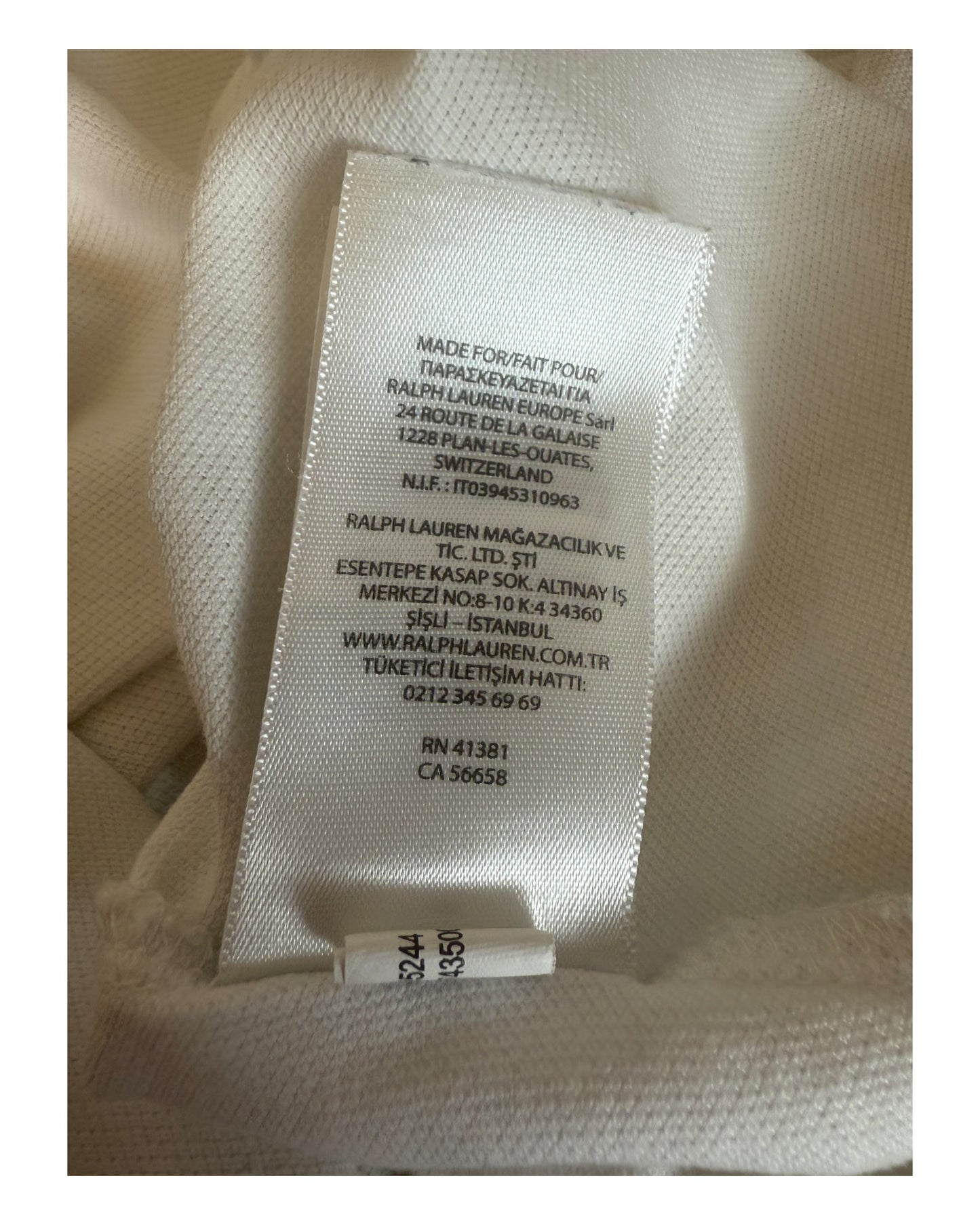 Polo Ralph Lauren Poloshirt weiß Größe L