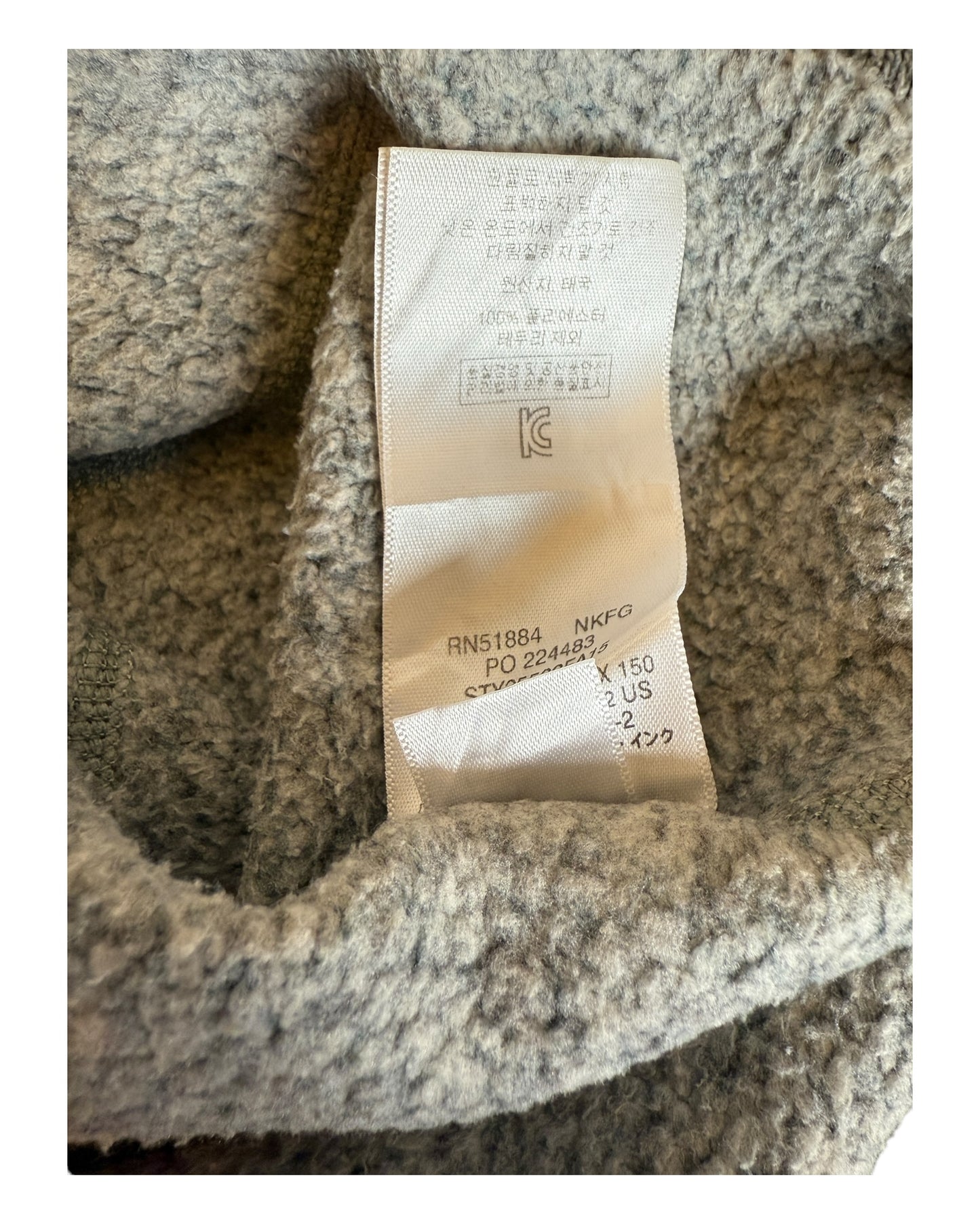 Patagonia Fleece Half Zip Pullover grau Größe L