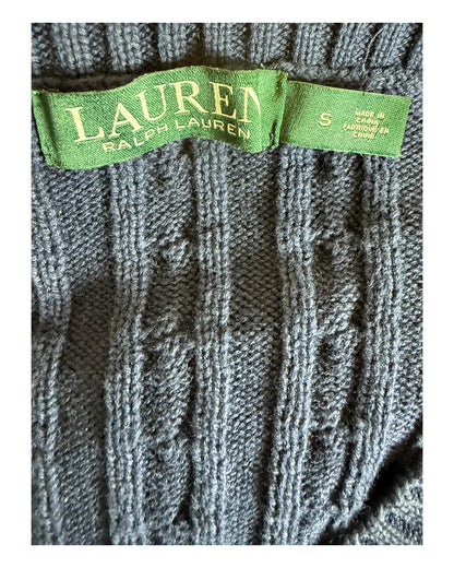 Polo Ralph Lauren Zopfmuster Pullover marineblau Größe S
