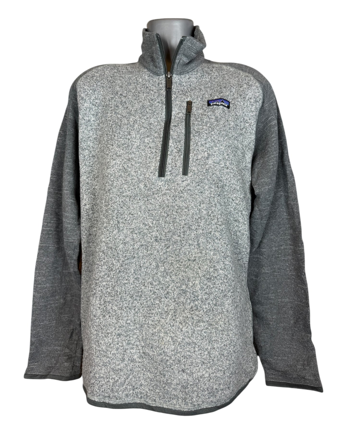 Patagonia Fleece Half Zip Pullover grau Größe L
