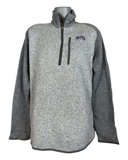 Patagonia Fleece Half Zip Pullover grau Größe L