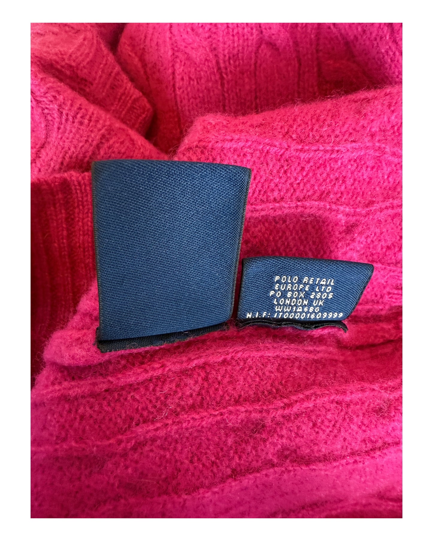 Polo Ralph Lauren Zopfmuster Pullover pink Größe S