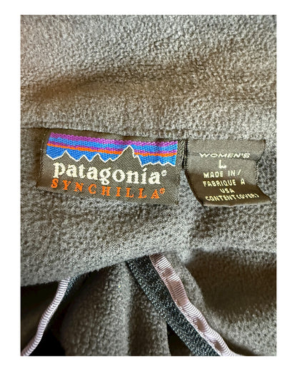 Patagonia Fleece Half Zip Pullover schwarz Größe L