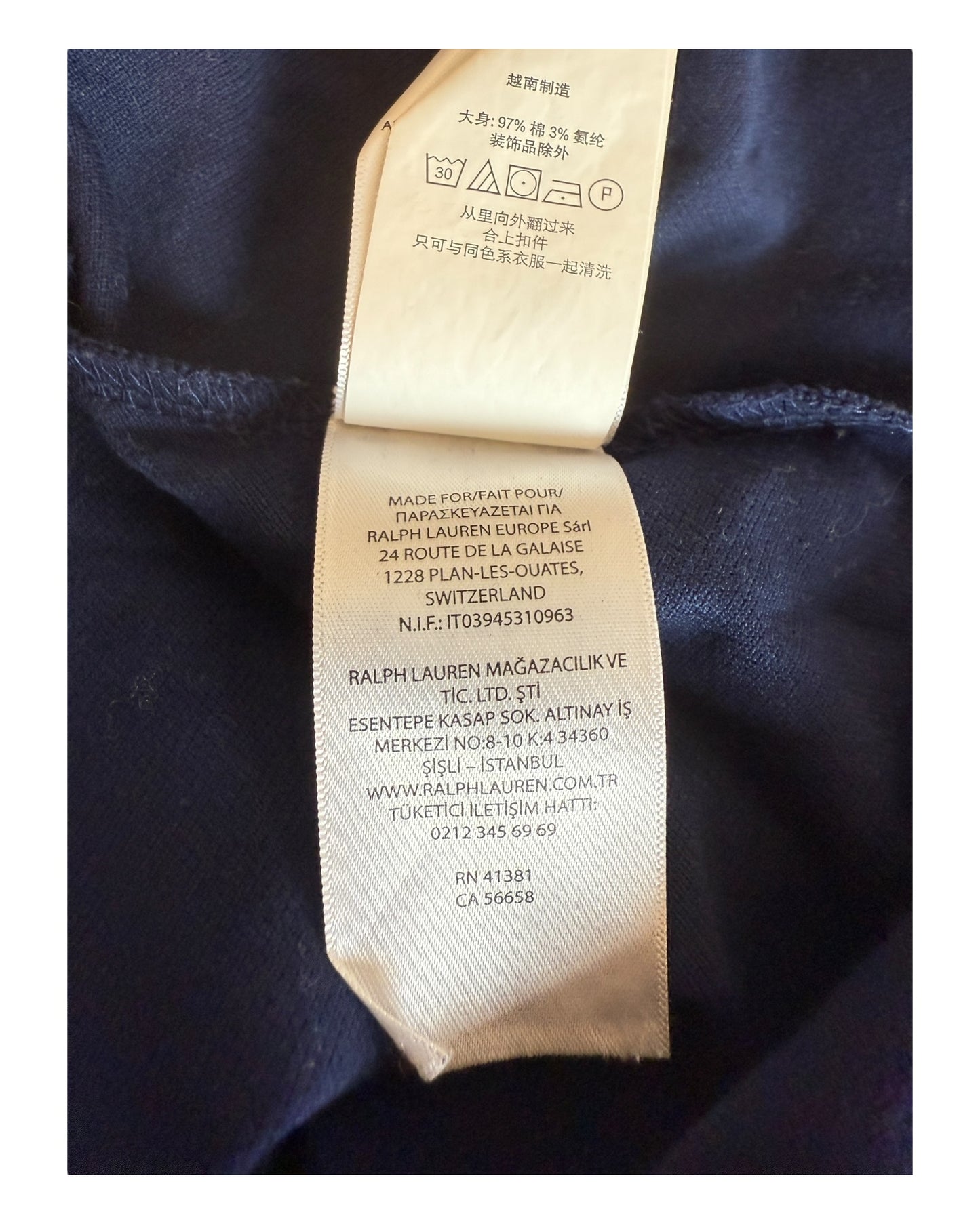Polo Ralph Lauren Poloshirt marineblau Größe M