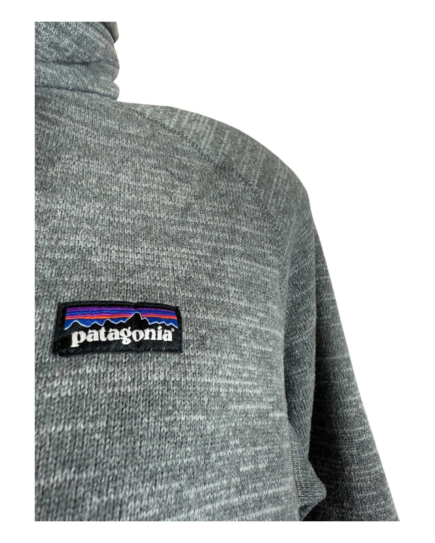 Patagonia Fleece Jacke grau Größe M